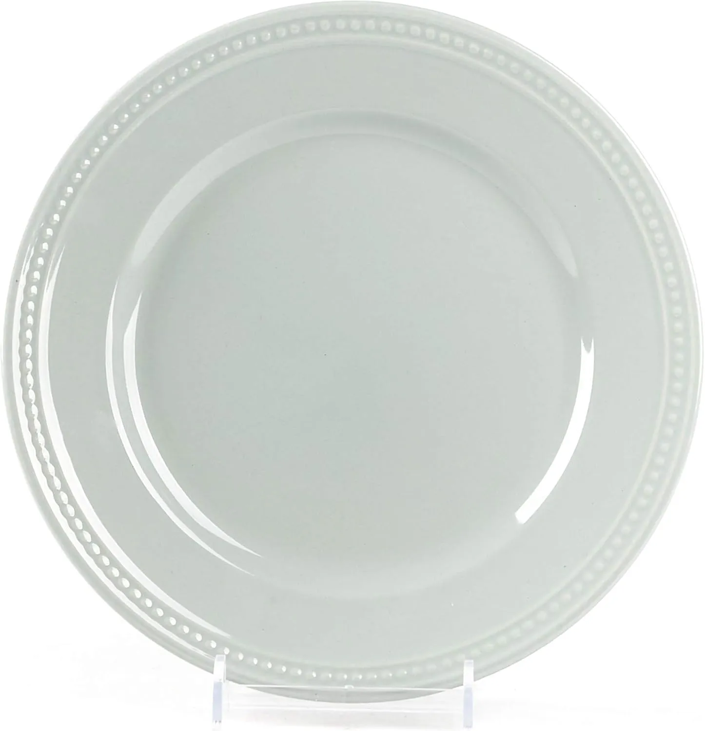 Pearl Dots Stoneware Dinnerware Set (20pc Set, Teal)