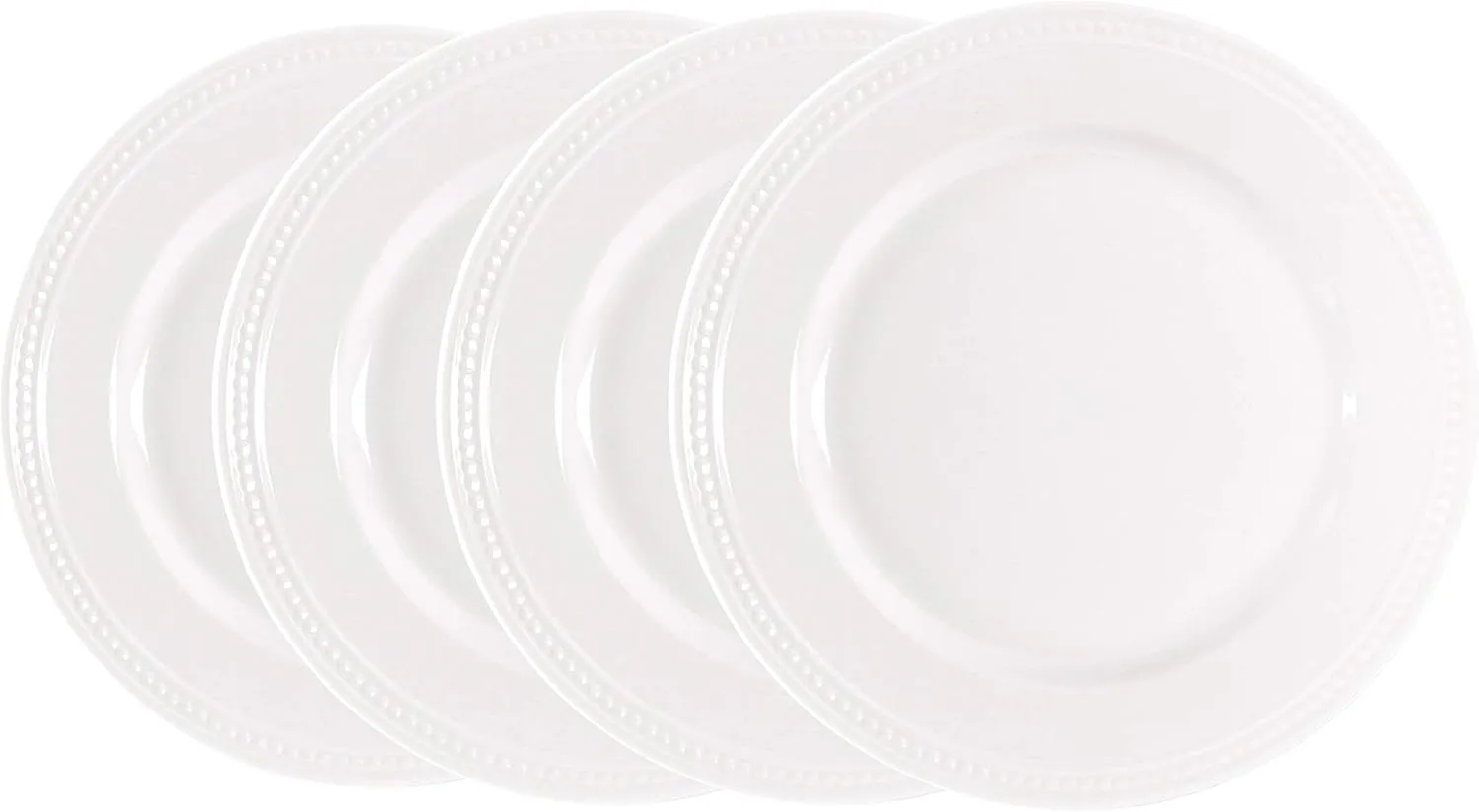 Pearl Dots Stoneware Dinnerware Set 20pc Set, White