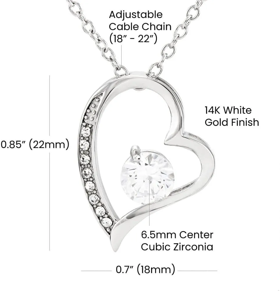 Personalized To My Mommy Necklace Heart Feet Baby First Time for Pregnant Mom Happy 1st Mothers Day Customized Gift Box and Message Card
