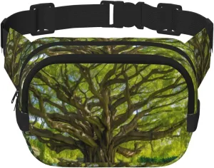 Phayah Primitive Tree Waist Pack Bag,Fanny Pack For Men,Women, Workout Traveling Casual Running Hiking Cycling, Bum Bag