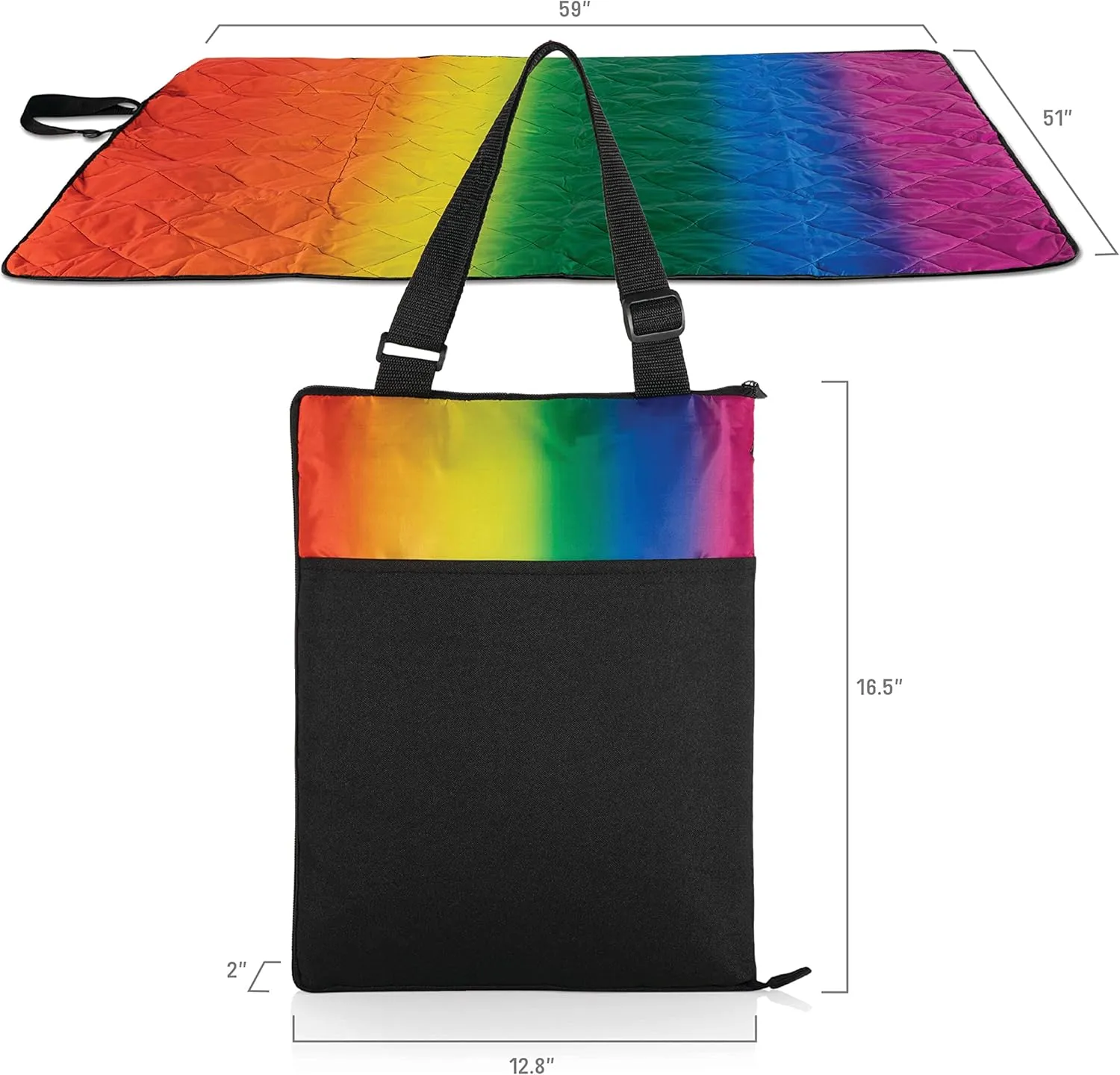 PICNIC TIME NHL Vista Outdoor Picnic Tote, Beach, Camping Blanket