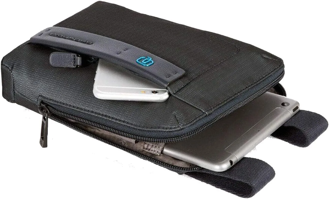 PIQUADRO Men's Shoulder Bag with iPad Mini Holder