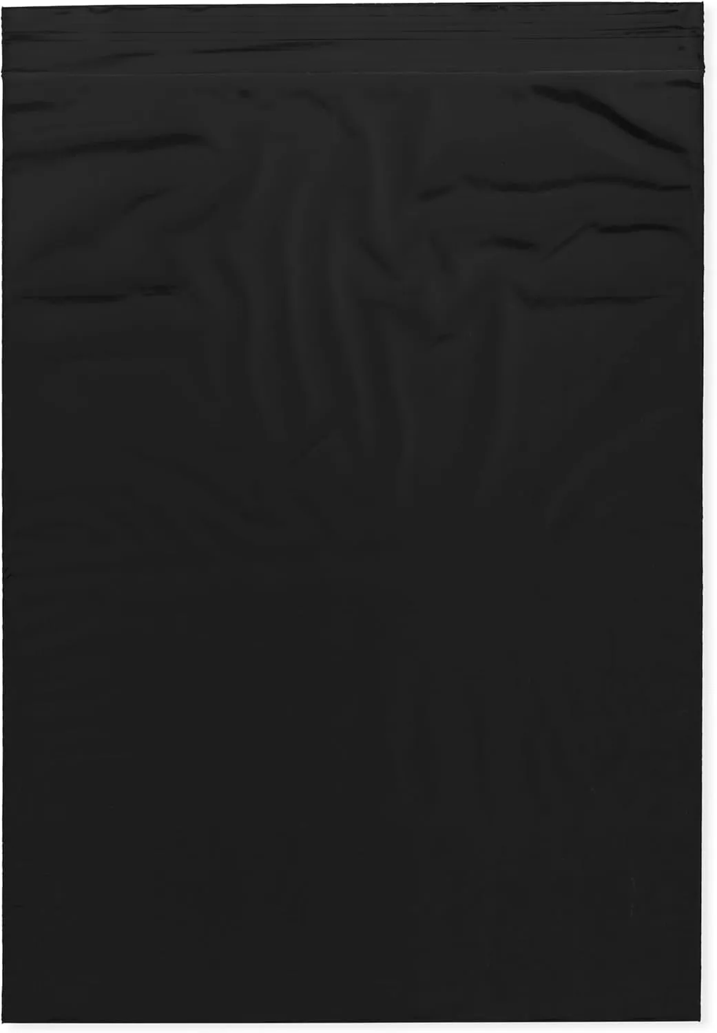 Plymor 9" x 12" (Pack of 100), Black 2 Mil Zipper Reclosable Plastic Bags