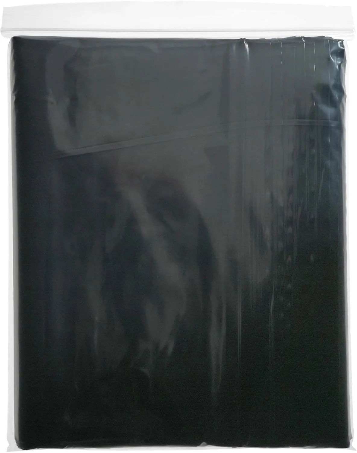 Plymor 9" x 12" (Pack of 100), Black 2 Mil Zipper Reclosable Plastic Bags