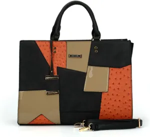 PORRASSO Women Handbag Fashion Shoulder Bag Large Top-Handle Bags Ladies PU Leather