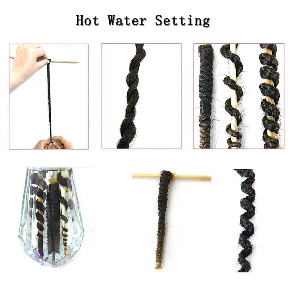 Pre Stretched Braiding Hair 12 Inch 8 Packs Professional Soft Yaki braiding Hair For Braids Hot Water Setting Synthetic Crochet Hair Extensions (12 Inch (Pack of 8), 1B)