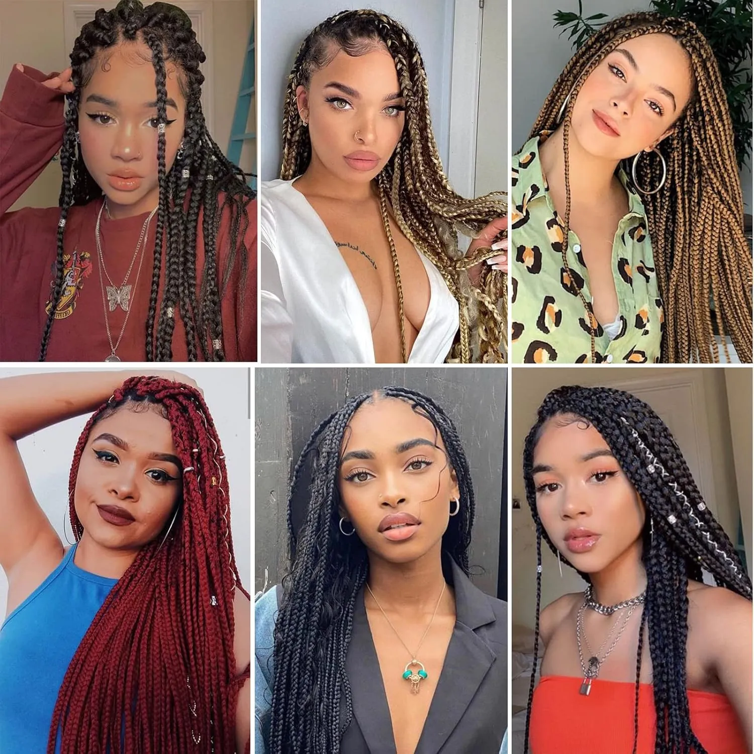 Pre-stretched Braiding Hair - 16 Inch 8 Packs Natural Black Short Braiding Hair For Twist or Box Braids, Yaki Texture Hot Water Setting Synthetic Braiding Hair Extensions (16 Inch, 1B-8P)