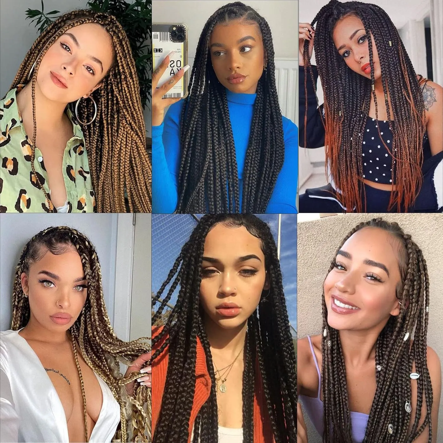 Pre-stretched Braiding Hair - 24 Inch 8 Packs Natural Black Long Braiding Hair For Twist or Box Braids, Yaki Texture Hot Water Setting Synthetic Braiding Hair Extensions (24 Inch, 1B-8P)
