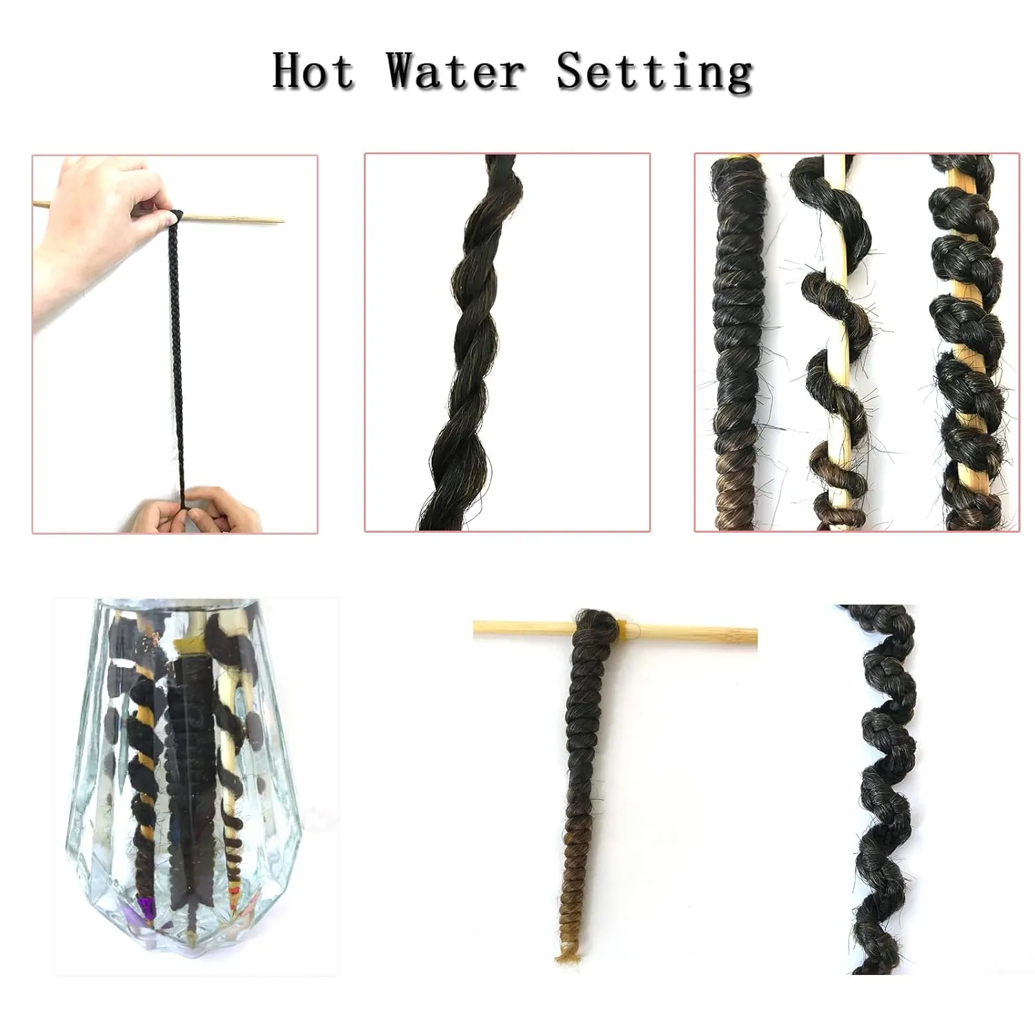 Pre Stretched Braiding Hair 26 Inch 8 Packs Professional Soft Yaki braiding Hair For Braids Hot Water Setting Synthetic Crochet Hair Extensions (1b/30, 26 Inch (Pack of 8))