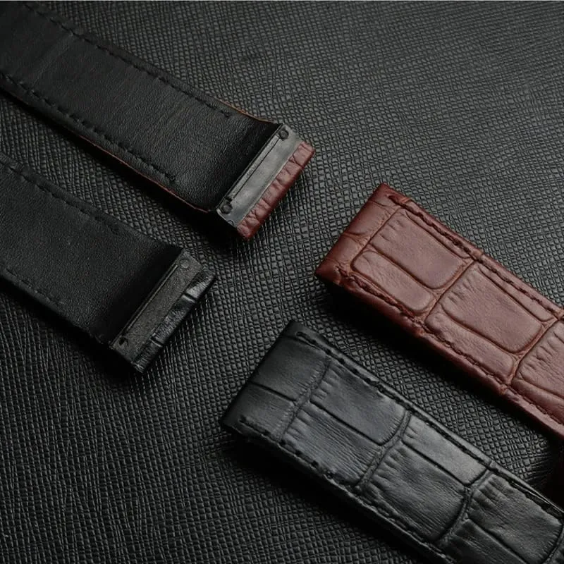 Premium leather strap accessories for cartier Santos 100 men and women leather strap 20mm 23mm