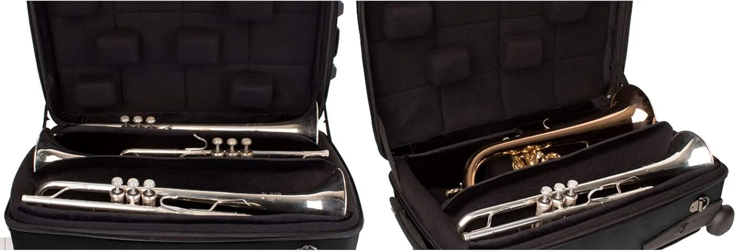 ProTec Triple Trumpet Case Bundle with Mute Bag and Accessories