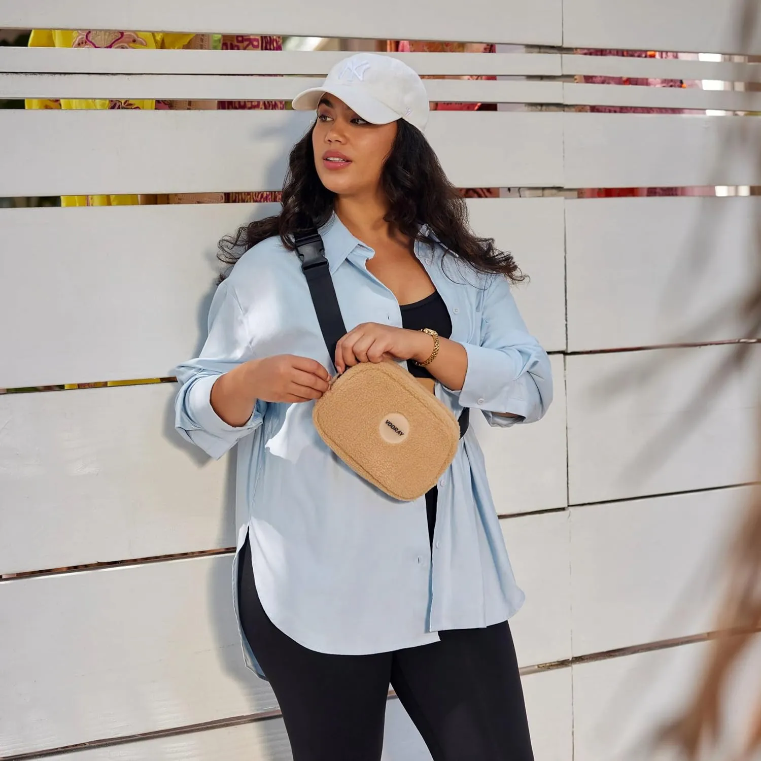 Quinn Belt Bag Camel Sherpa