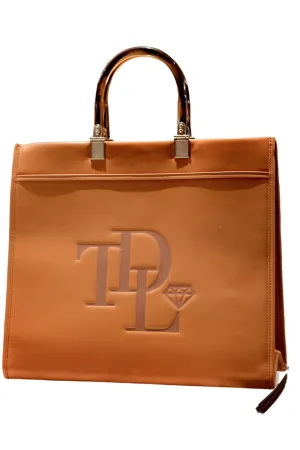 "Sparkle" Medium Tote, Matte Vegan Leather For Women