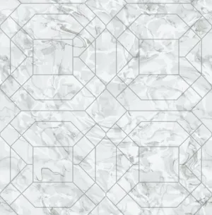 Rachel Zoe Silver Seraphina Peel & Stick Wallpaper