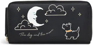 RADLEY London Dog And The Moon Women's Large Leather Zip Around Wallet, Black