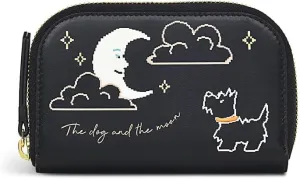 RADLEY London Dog And The Moon Women's Medium Leather Zip Around Wallet, Black