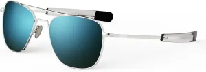 Randolph USA | 23k White Gold Classic Aviator Sunglasses for Men or Women Polarized 100% UV