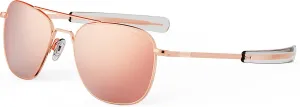 Randolph USA | Gold Classic Aviator Sunglasses for Men or Women 100% UV