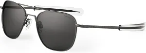 Randolph USA | Gunmetal Classic Aviator Sunglasses for Men or Women 100% UV