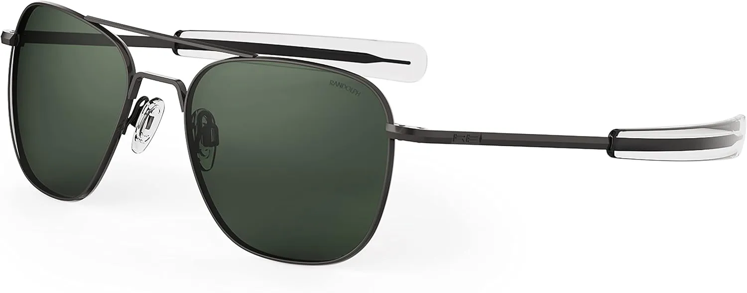 Randolph USA | Gunmetal Classic Aviator Sunglasses for Men or Women 100% UV