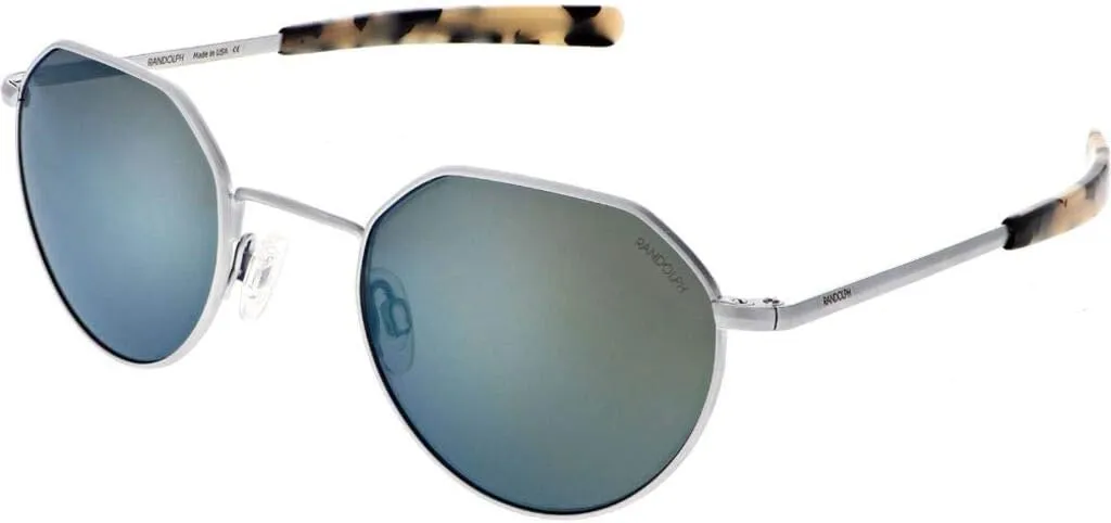 Randolph USA | Hamilton Round Hexagon Sunglasses for Men or Women Polarized 100% UV
