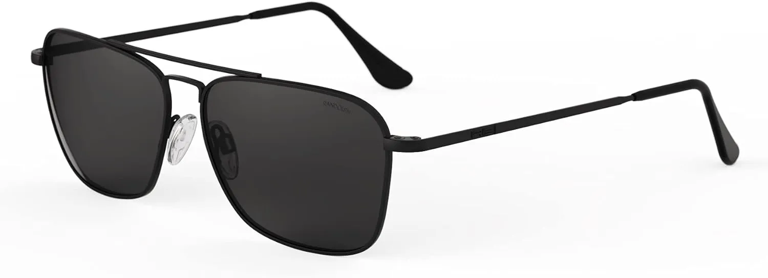 Randolph USA | Intruder Rectangular Classic Aviator Sunglasses for Men Non-Polarized 100% UV