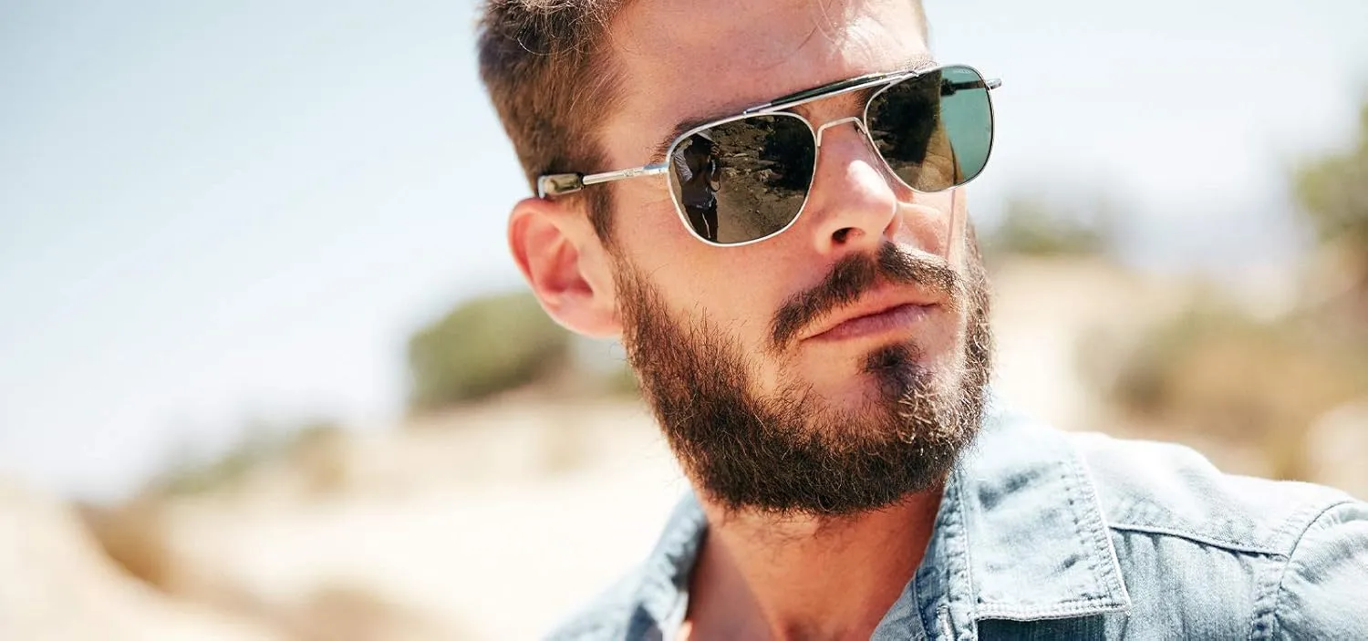 Randolph USA | Navigator Aviator II Authentic Sunglasses for Men Polarized 100% UV