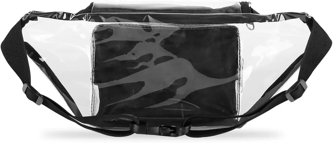 Reptile Skin Dragon Scales Texture Clear Fanny Pack Stadium Approved Clear Crossbody Belt Bag for Women Men Transparent Waist Bag with Adjustable Strap for Concerts Sports Events Travel