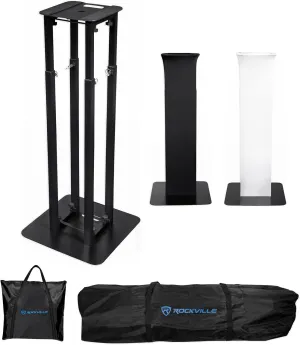 Rockville Adjustable Totem Moving Head Light Stand Scrim Bag, 8 ft. Black (RTP82B)