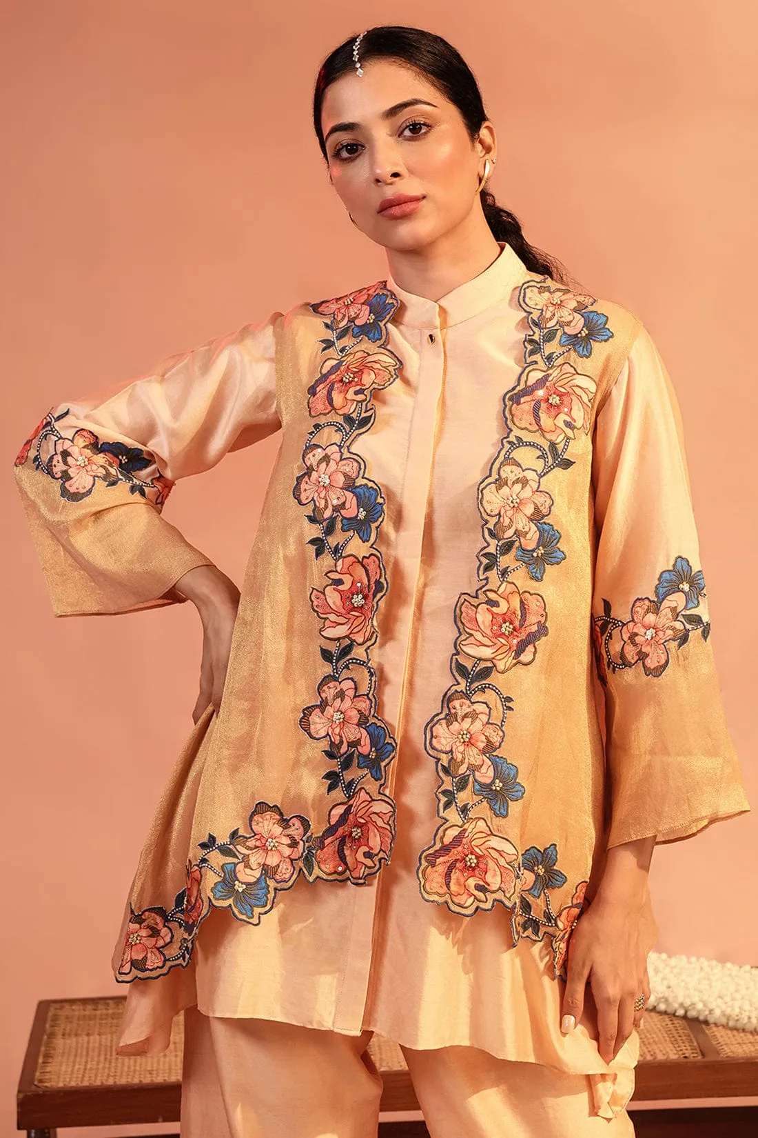 Sadira Embroidered Kurta Set With Jacket