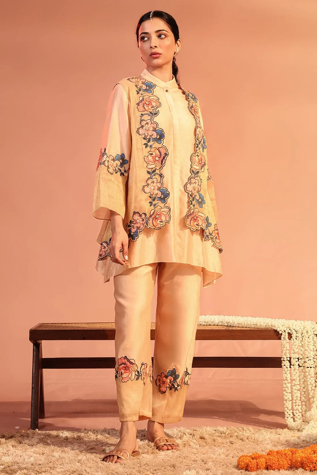 Sadira Embroidered Kurta Set With Jacket