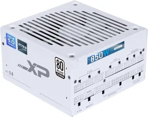SAMA 850w Power Supply,XP Series White PSU ATX 3.0 & PCIE 5.0 ECO Fanless 80Plus Platinum Certified Full Modular Support RTX 40 Series