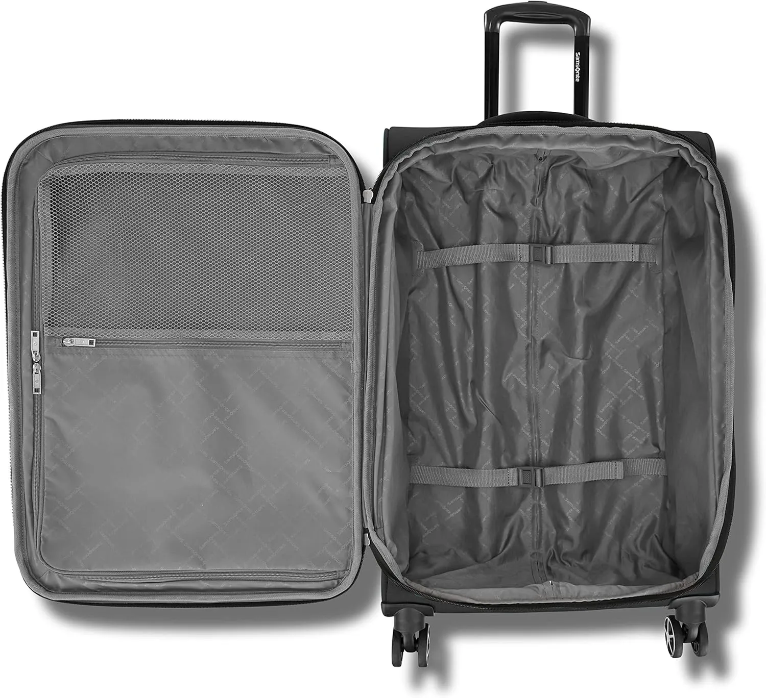 Samsonite Saire LTE Softside Expandable Luggage with Spinner Wheels, 3-Piece Set (20/25/28), Caribbean Blue