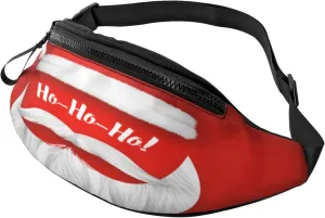 Santa Claus Christmas Fanny Pack, Crossbody Waist Packs for Women Men Waist Bags with Adjustable Strap for Travel Running Hiking Sport