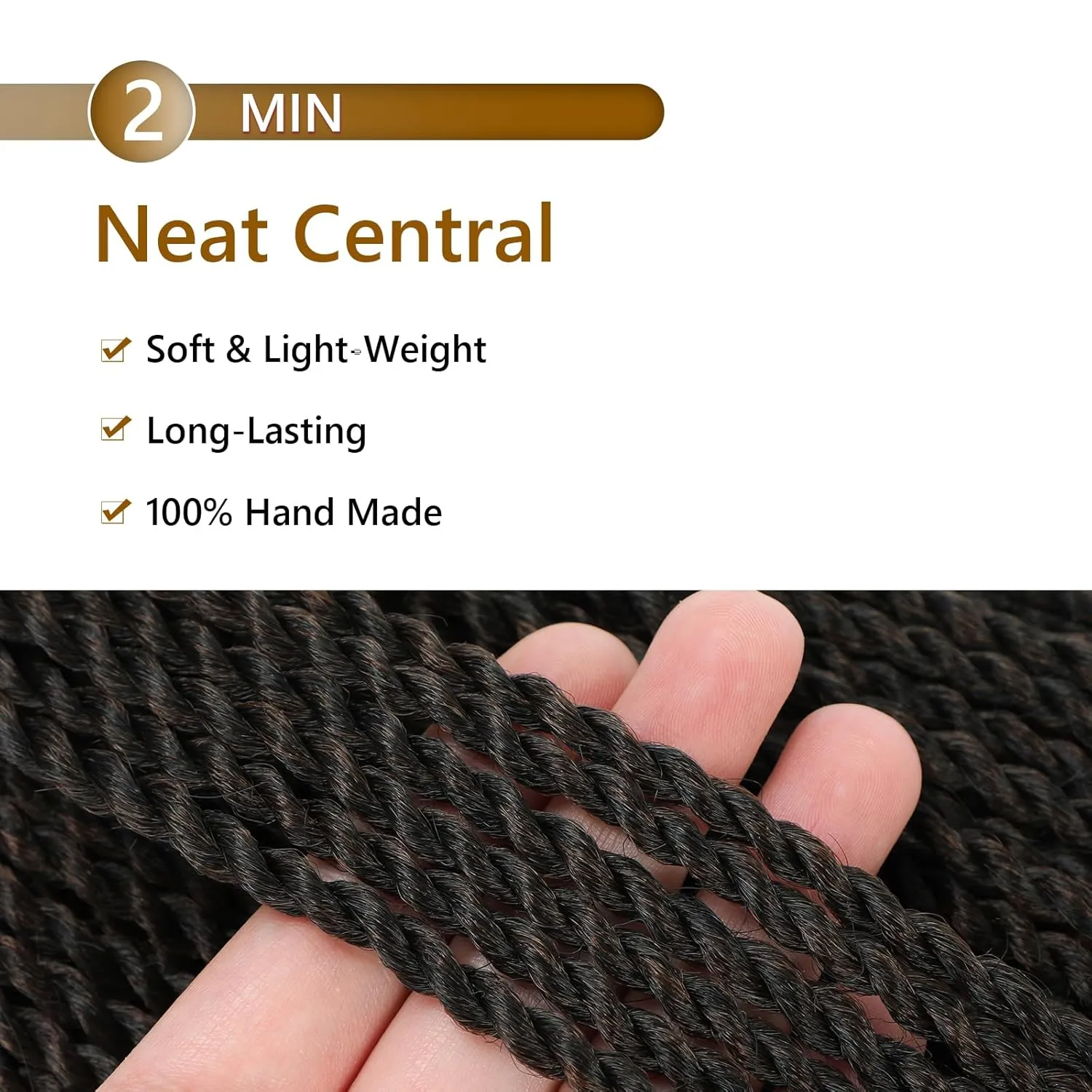 Senegalese Twist Crochet Hair for Black Women 22 Inch Pretwisted Crochet Hair 7 Packs Boho Goddess Twist Crochet Hair Pre Looped Hot Water Setting Crochet Twists with Natural Straight Ends