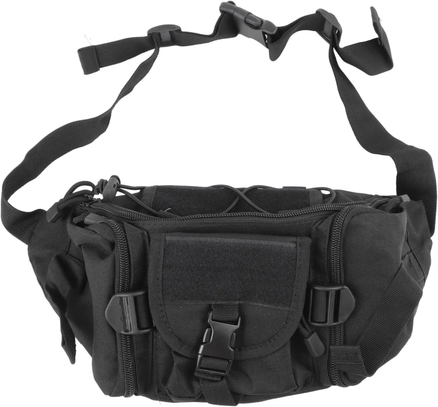 Septpenta Waist Bag, Fanny Pack for Men Women, Adjustable Belt, Oxford Fabric, Tear and Abrasi Resistant, High Volume Portable Chest Pouch for Outdoor Travel, Camping, Hiking, Running