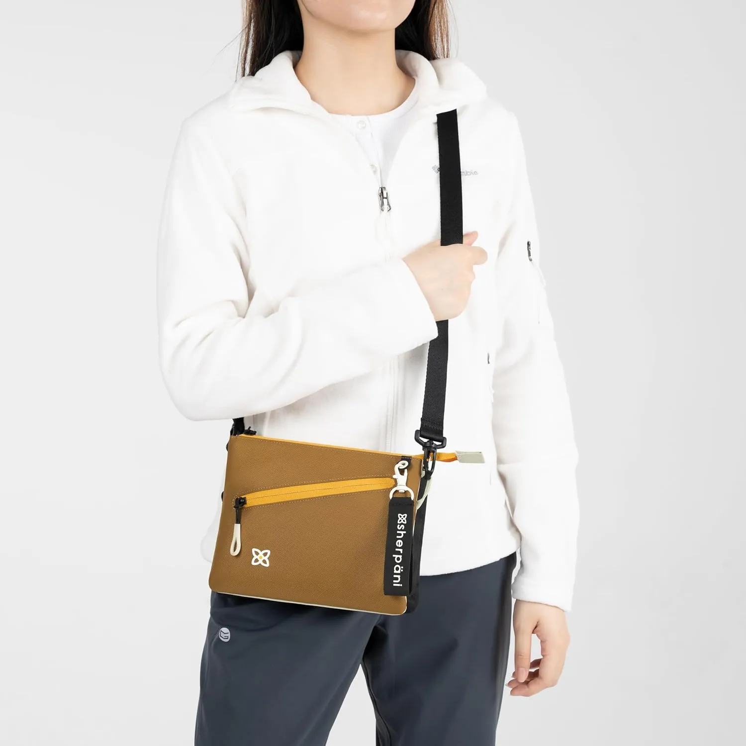 Sherpani Zoom, Small Crossbody Purse, Nylon Crossbody Bag, Lightweight Cross Body Bag, Sleek Dual Pouch, Purses for Women