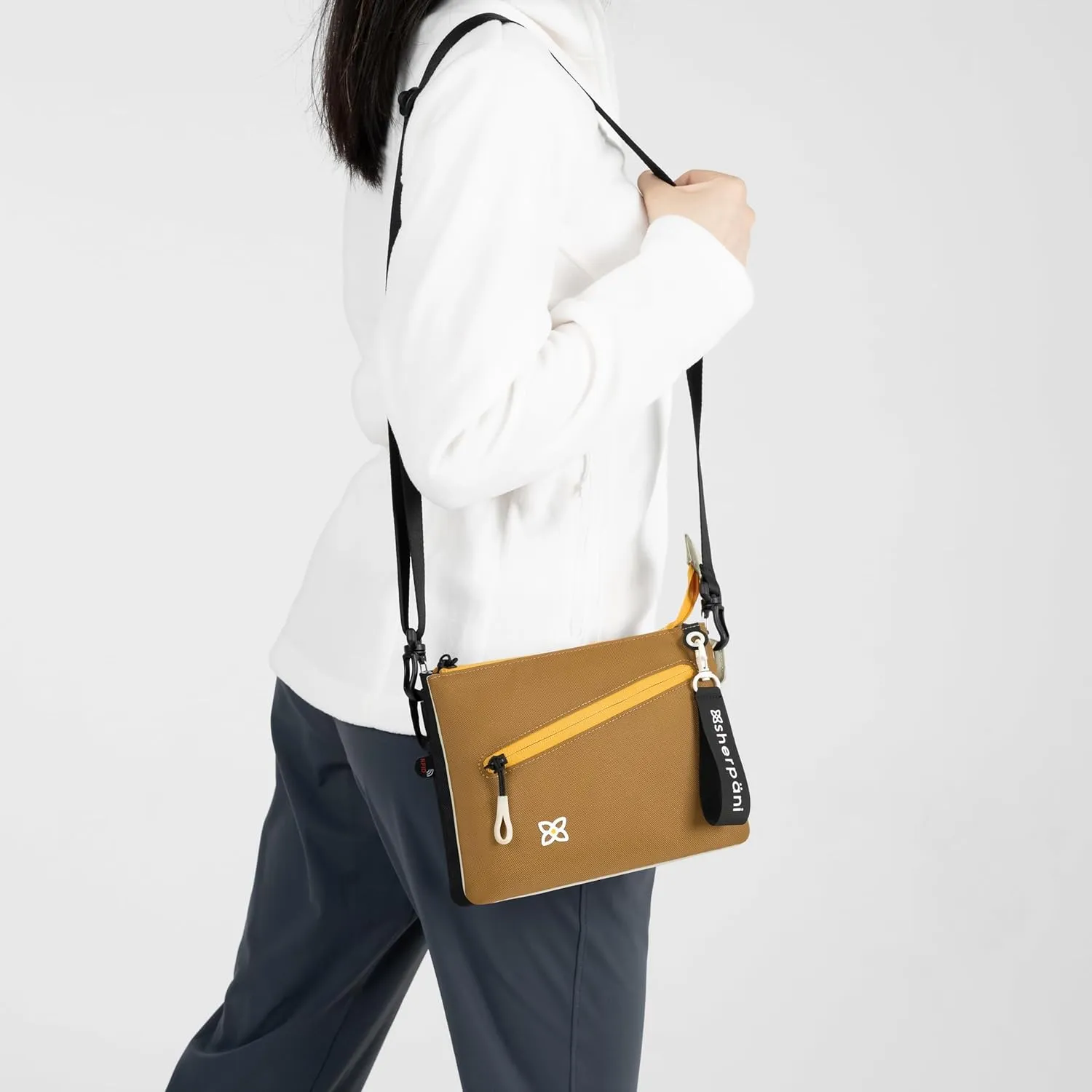 Sherpani Zoom, Small Crossbody Purse, Nylon Crossbody Bag, Lightweight Cross Body Bag, Sleek Dual Pouch, Purses for Women