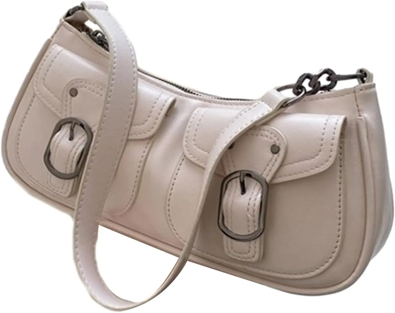 Shoulder Bag Lady Purse Leather Underarm Bag for Girl Women Vintage Armpit Bag Large Capacity Fashion Handbag