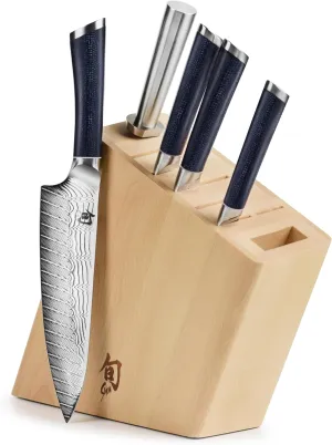 Shun Shiranami 6 Piece Knife Block Set