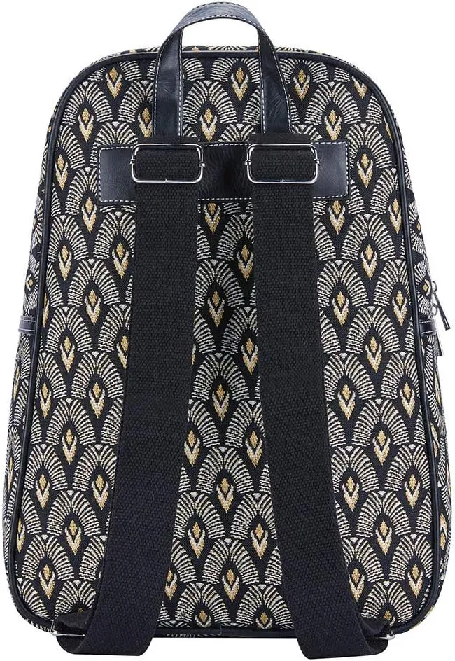 Signare Tapestry Backpack for Women Computer Rucksack Knapsack bookbags for women In Luxor Art Deco Style