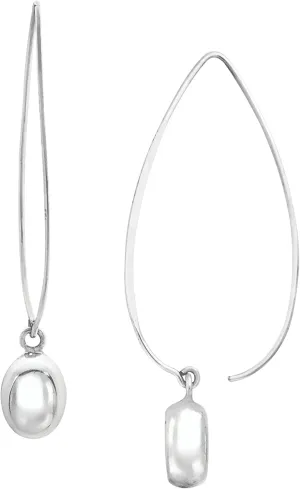 Silpada 'Wire Drop' Earrings in Rhodium-Plated Sterling Silver