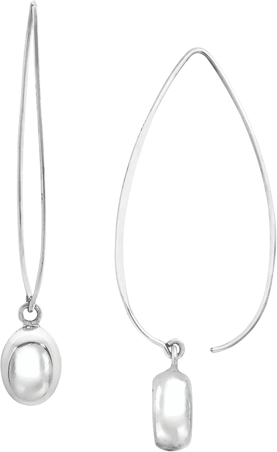 Silpada 'Wire Drop' Earrings in Rhodium-Plated Sterling Silver