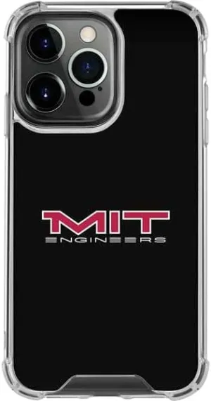 Skinit Clear Phone Case Compatible with iPhone 16 Pro - Officially Licensed Massachusetts Institute of Technology MIT Engineers Black Design