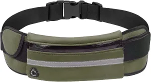 Slim Running Belts for Women, Waterproof Fanny Packs for Women,Phone Holder for Running,Reflective Waist Bag,Runners Belt Pouch,Money Belt,Waist Pack Bag for Camping Travel Running Workout