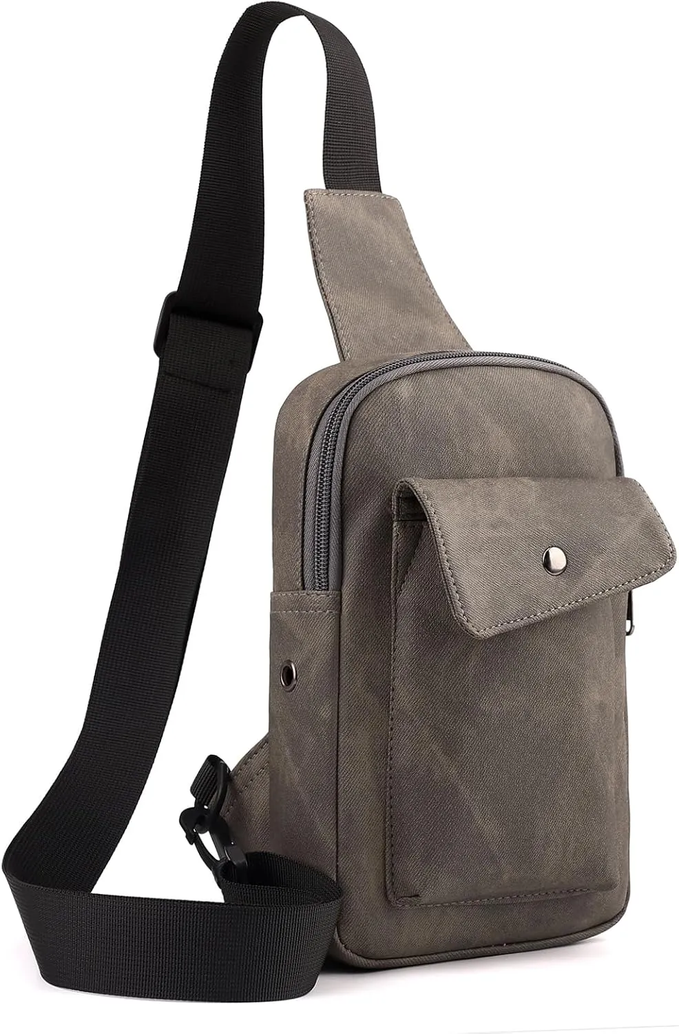 Sling Bag Crossbody Small Daypack: Anti-theft Travel Shoulder Mini Backpack Taupe- Women Men
