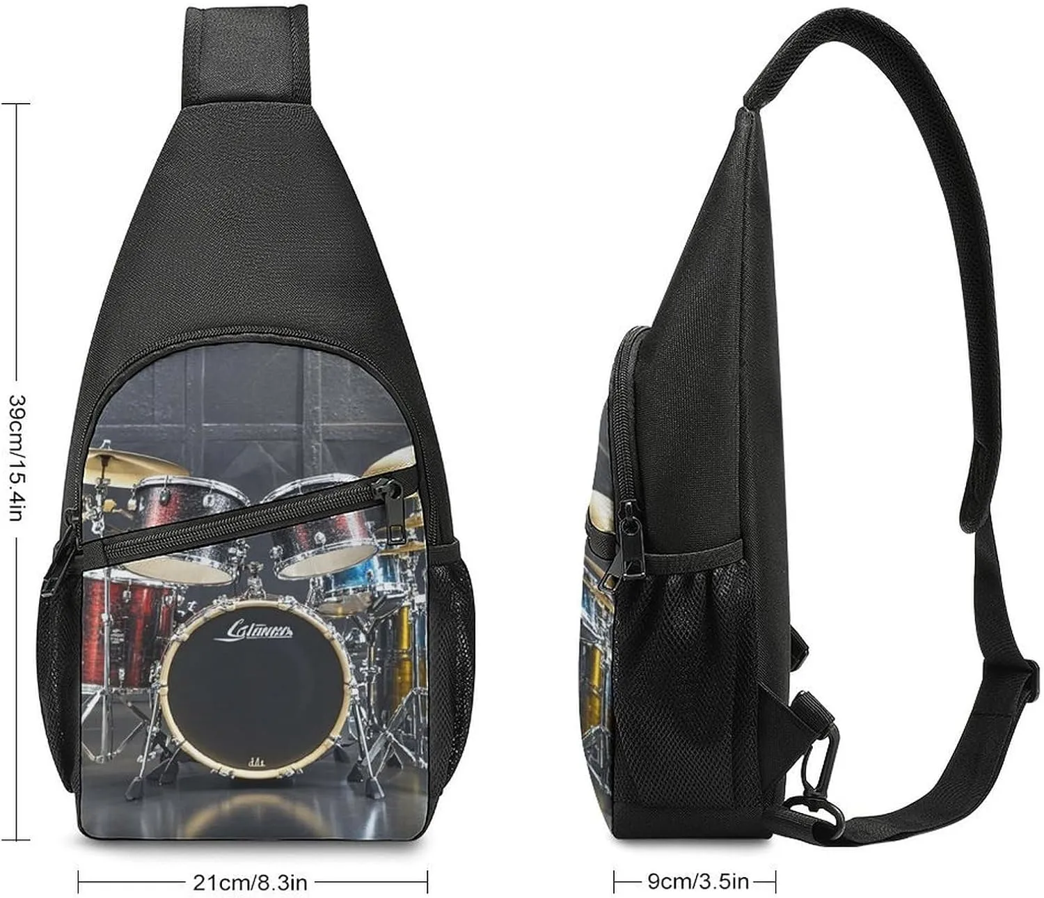 Sling Bag for Women Men Crossbody Bag Chest Bag Colorful Cute Pig Sling Backpack Fanny Packs Travel Hiking Daypack