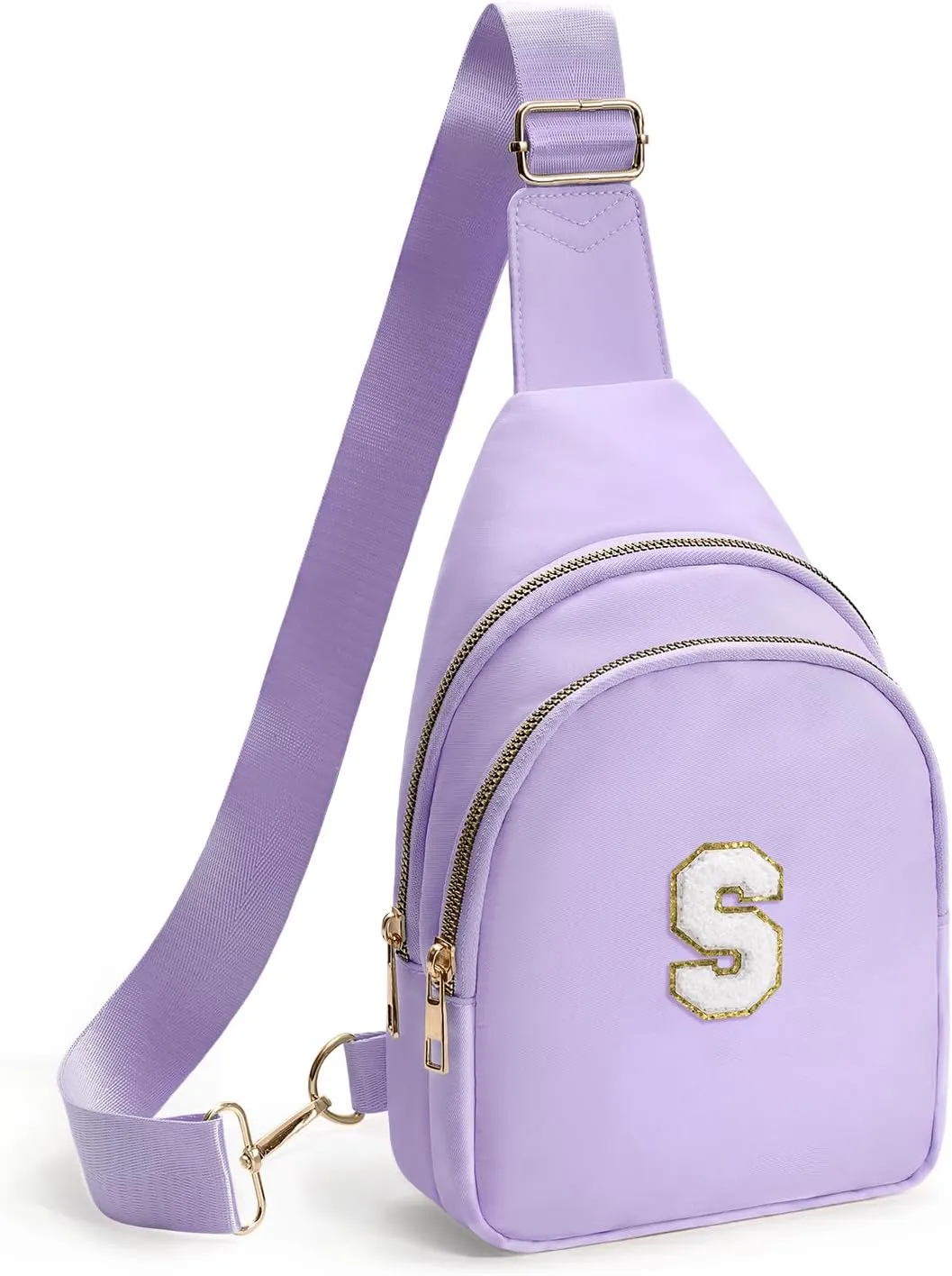 Sling Bag for women,Initial Fanny Pack, Cute Travel Crossbody Bag,Initial Purse Belt Bag S