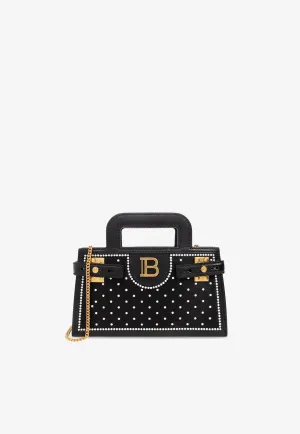 Small B-Buzz Leather Top Handle Bag