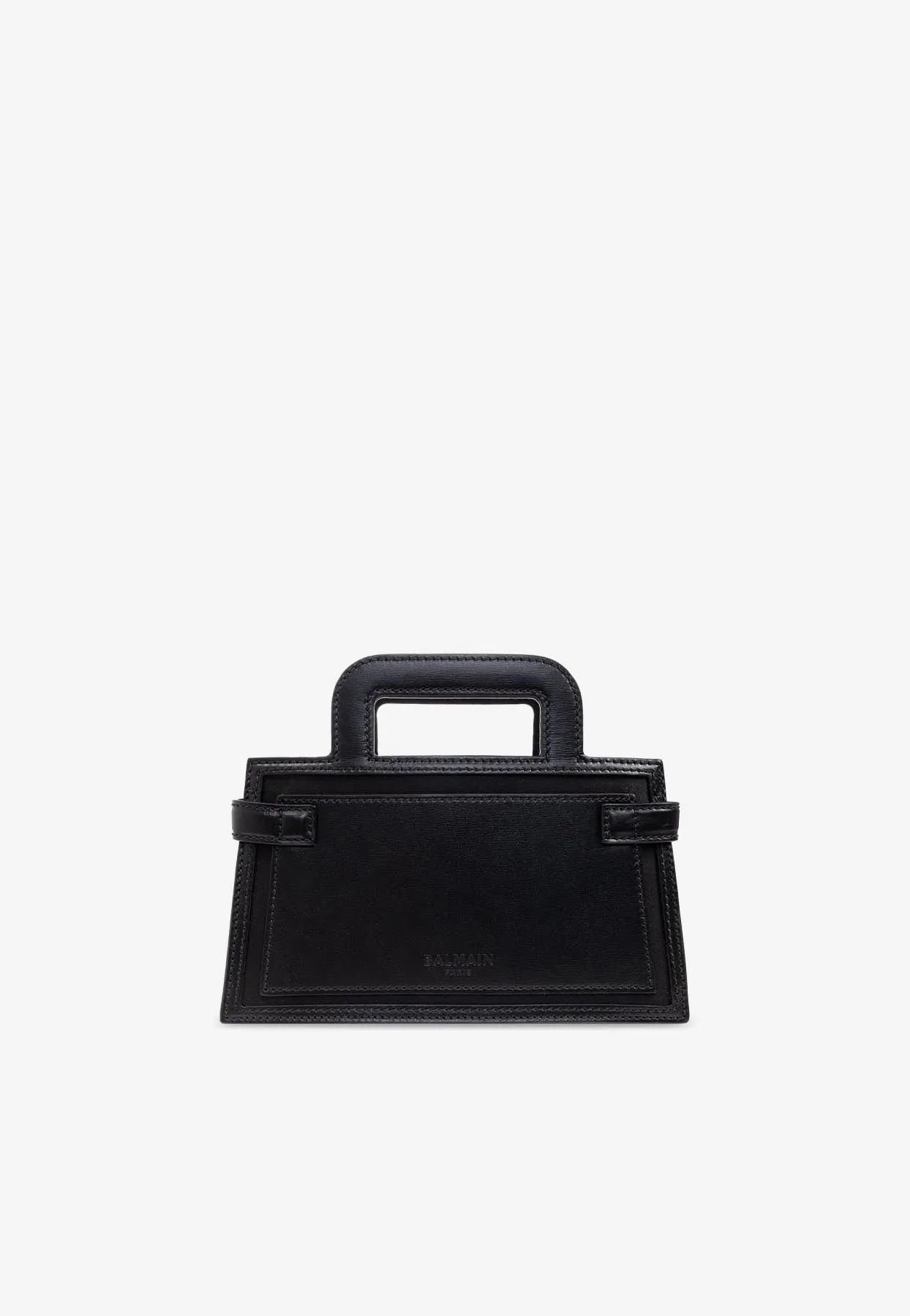 Small B-Buzz Leather Top Handle Bag